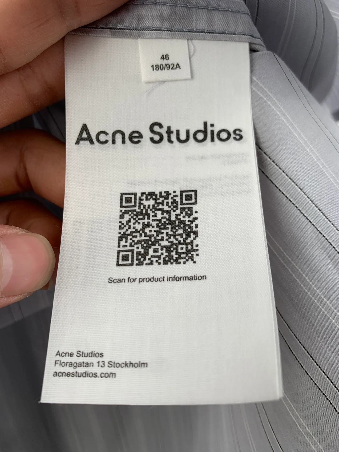 Acne Studios Acne Studios 1: 2: 3: ： 1:1 Acne 1:1 Acne ： Size： 44 46 48 50